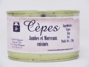 Cèpes extra cuisiné têtes et jambes