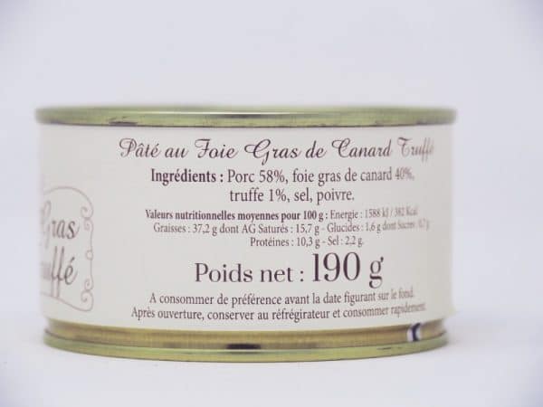 Pâté au foie gras de canard truffé – Image 3